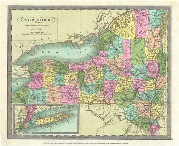 1832 Burr Map of New York