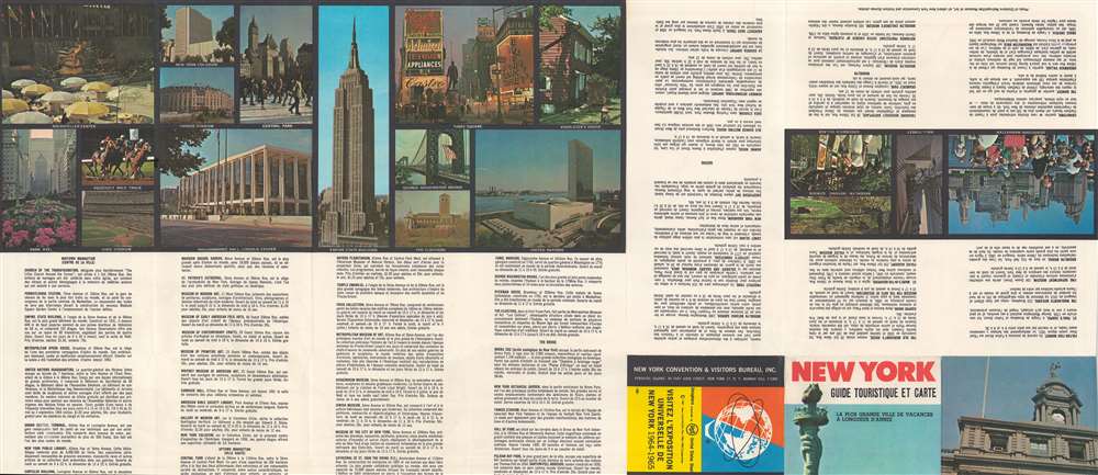New York Guide Touristique et Carte. - Alternate View 1