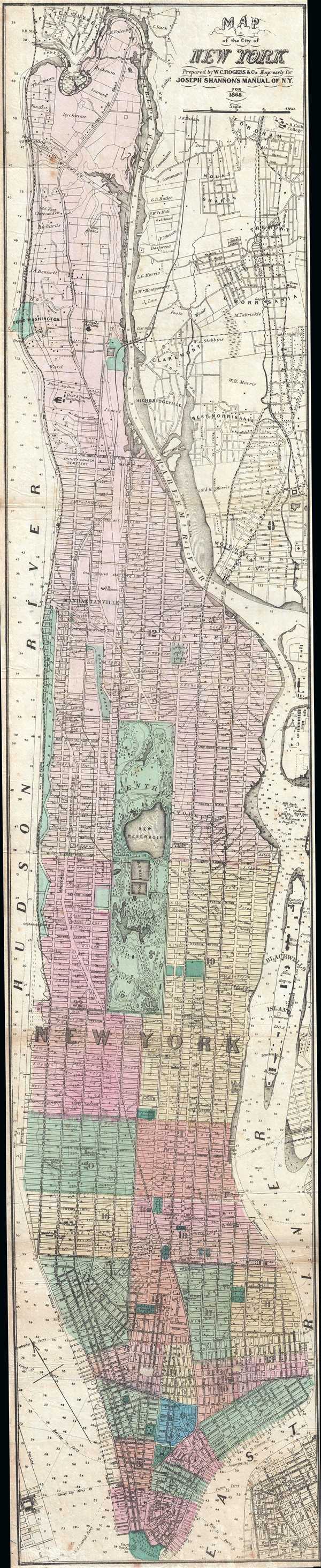 Map of the City of New York. - Main View