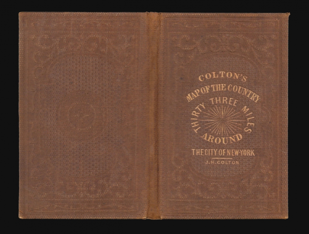 Map of The Country Thirty Three Miles Around The City of New York. - Alternate View 1