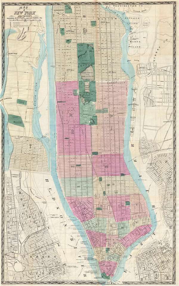 Map of New York and Vicinity. - Main View