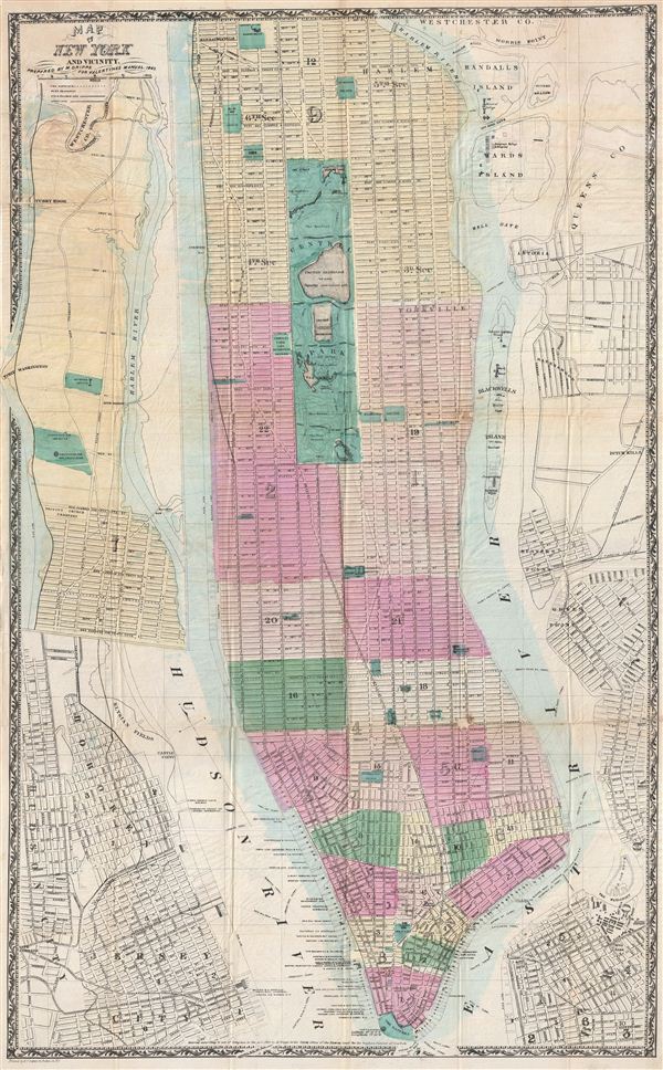 Map of New York and Vicinity. - Main View