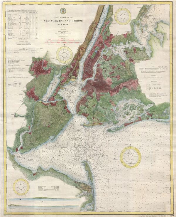 Coast Chart No. 120, New York Bay and Harbor, New York. - Main View