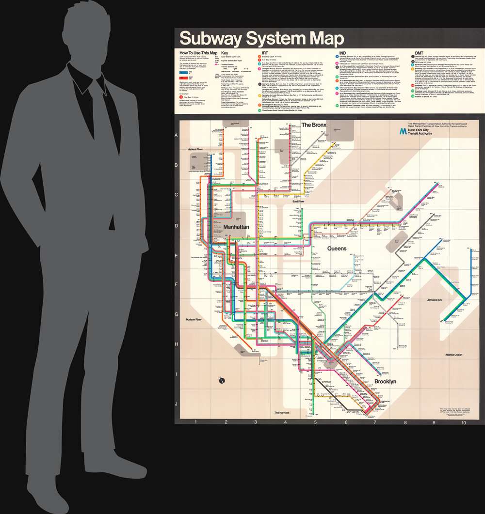 Subway System Map. - Alternate View 1