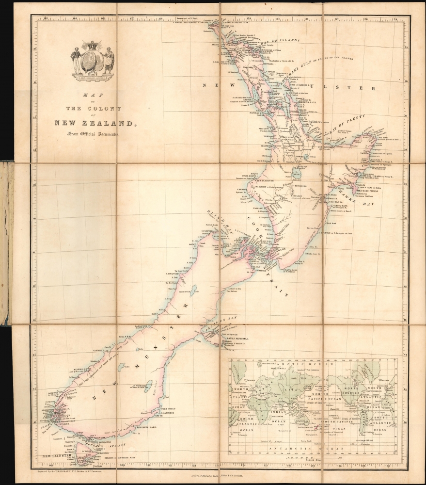 Map of the Colony of New Zealand from Official Documents. - Main View