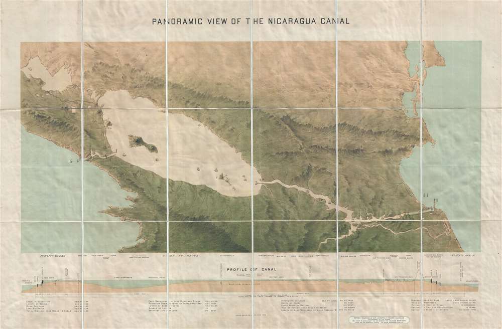 Panoramic View of the Nicaragua Canal. - Main View