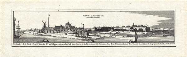 Nieuw Amsterdam op t Eylant Manhattans.