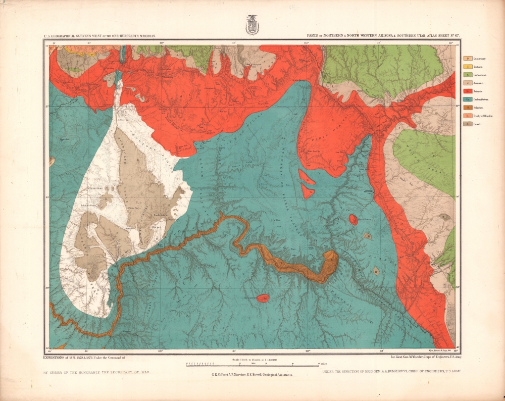 Parts of Northern and North Western Arizona and Southern Utah. Sheet No. 67. - Main View