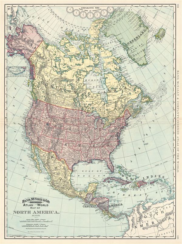 Map of North America. - Main View