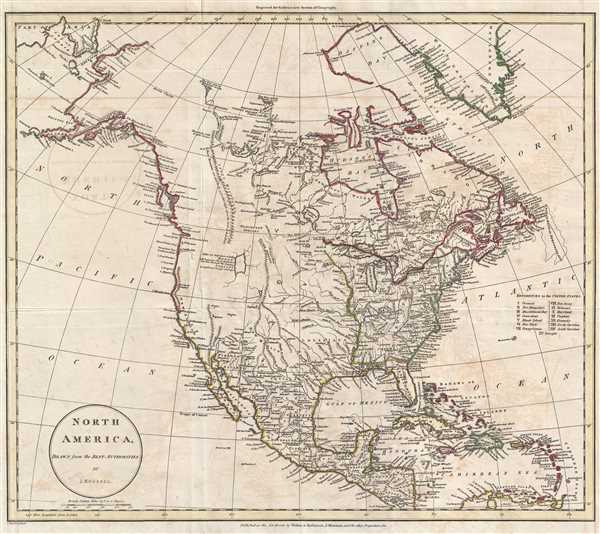 North America, Drawn from the Best Authorities by J. Russell. - Main View