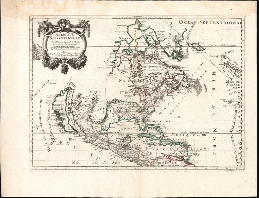 1669 / 1690 Map of North America