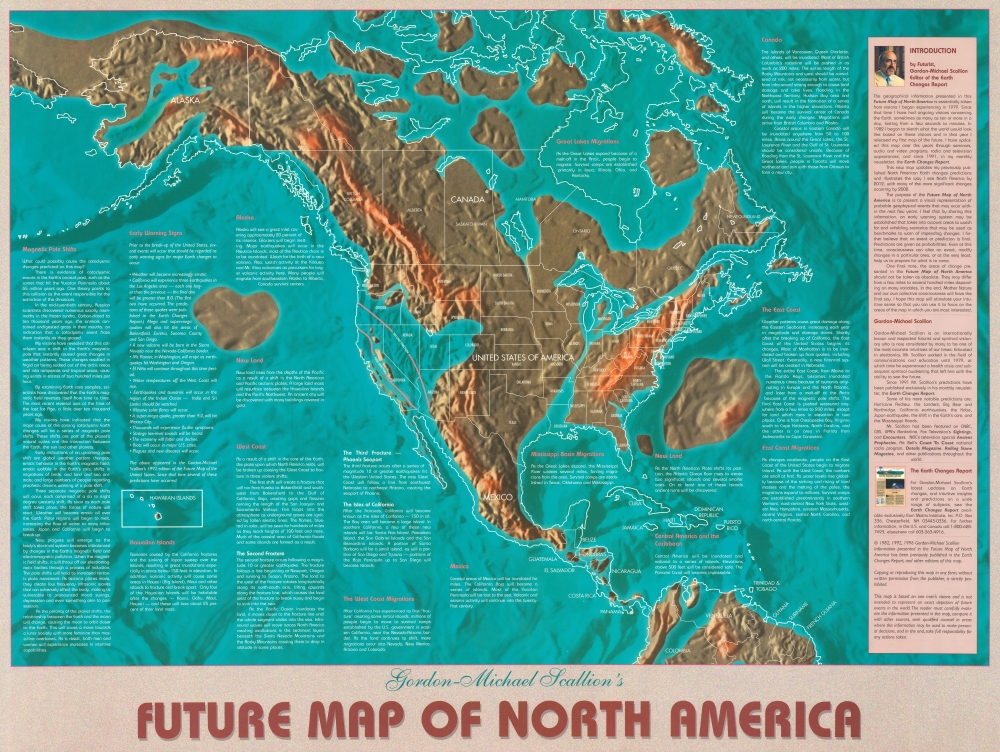 Gordon-Michael Scallion's Future Map of North America. - Main View