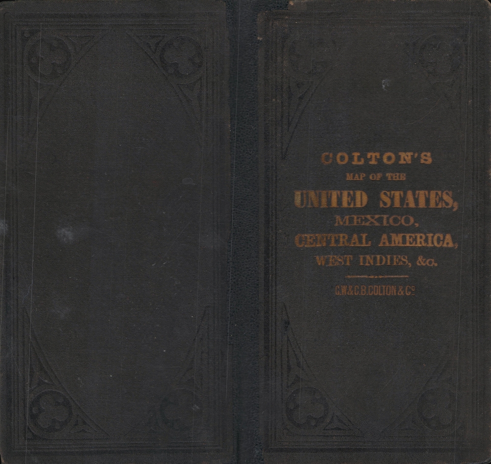 Colton’s map of the United States of America, the British provinces, Mexico and the West Indies. Showing the Country from the Atlantic to Pacific Oceans. - Alternate View 2