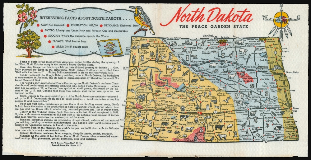 North Dakota The Peace Garden State. - Main View