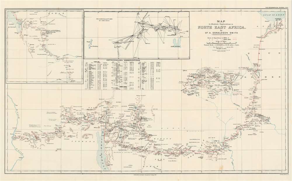 Map to illustrate Explorations in North East Africa. - Main View