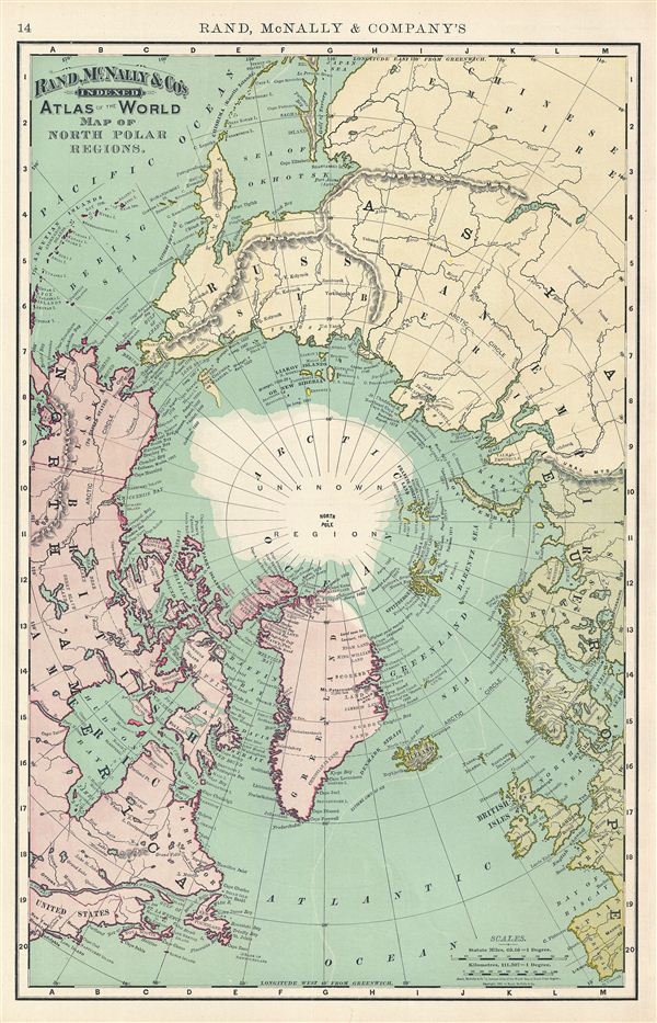 Map of North Polar Regions. - Main View