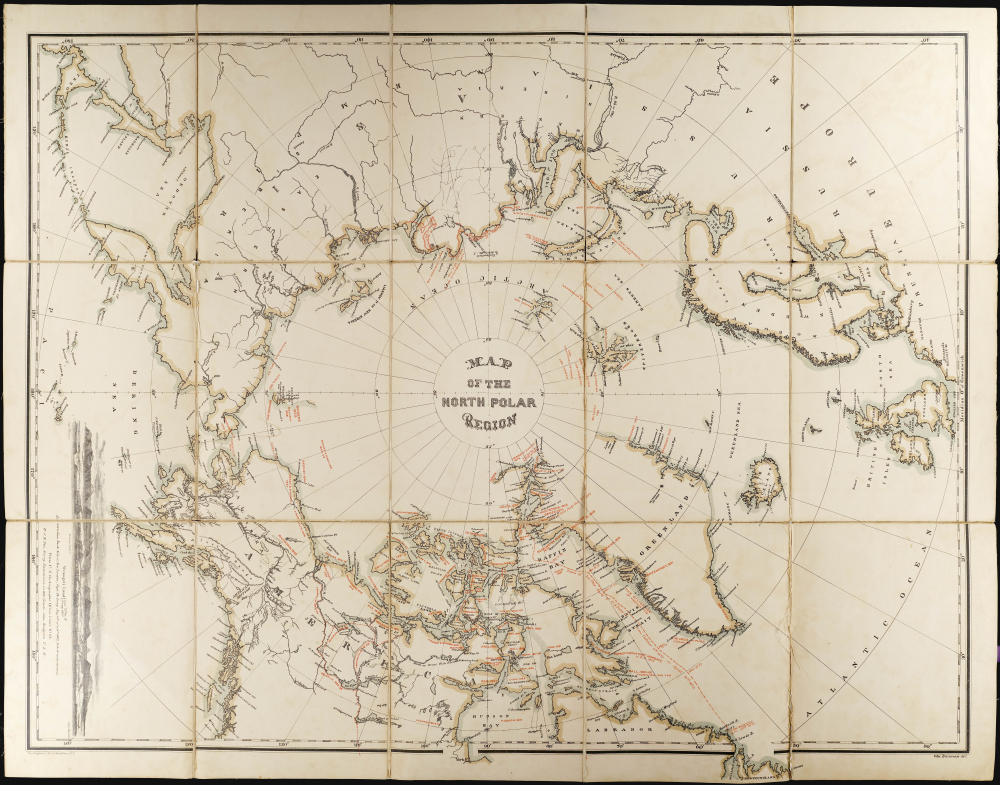 1880 Bauman Map of the North Pole