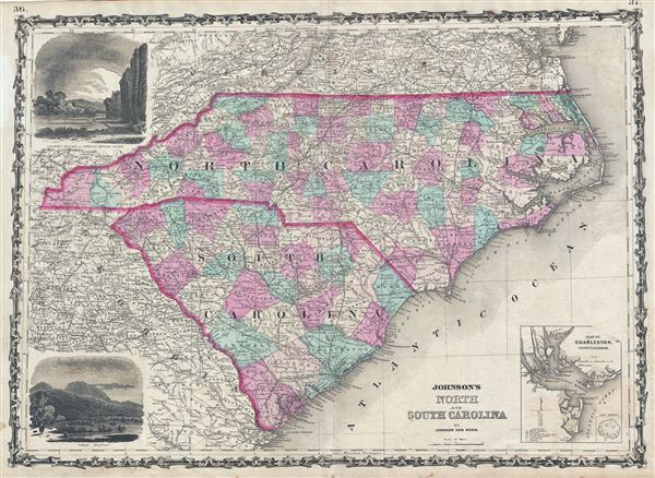 Johnson's North and South Carolina. - Main View