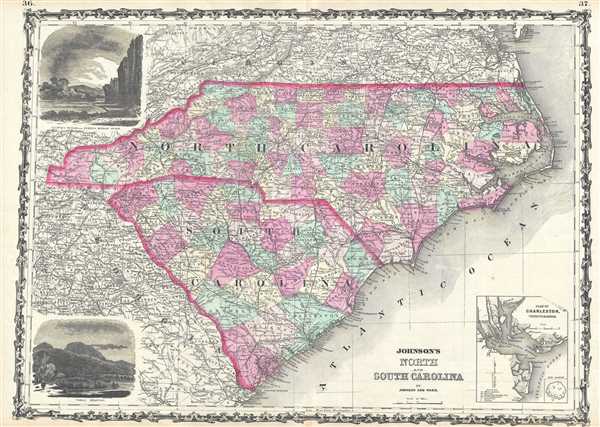 Johnson's North and South Carolina. - Main View