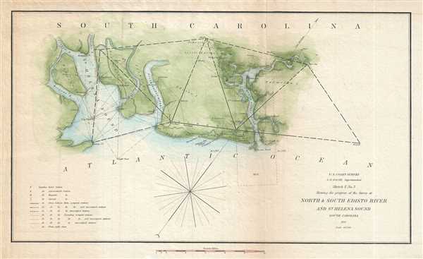 Sketch E No. 3 North and South Edisto River and St. Helena Sound South Carolina. - Main View