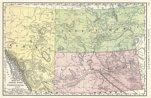 Map of North West Territories. - Main View