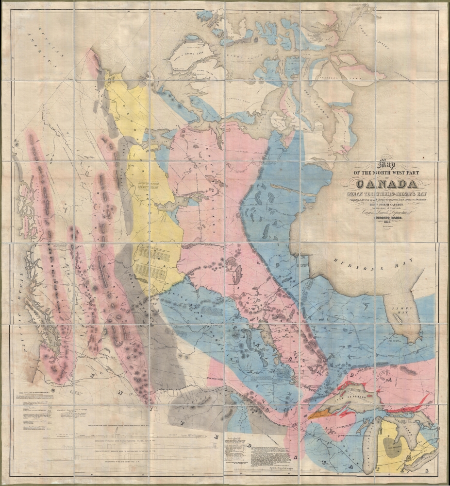 Map of the North West Part of Canada Indian Territories and Hudson's Bay. - Main View