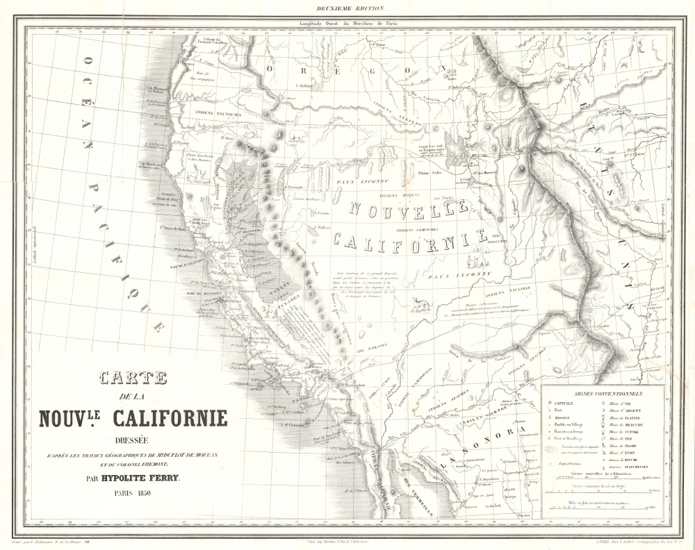 Carte de la Nouvle. Californie. - Main View