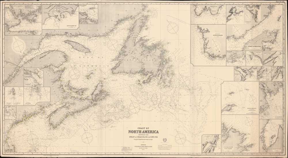 Coast of North America : between the Strait of Belle Island and Cape Cod. - Main View