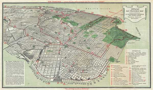 Official San Francisco Map. - Main View