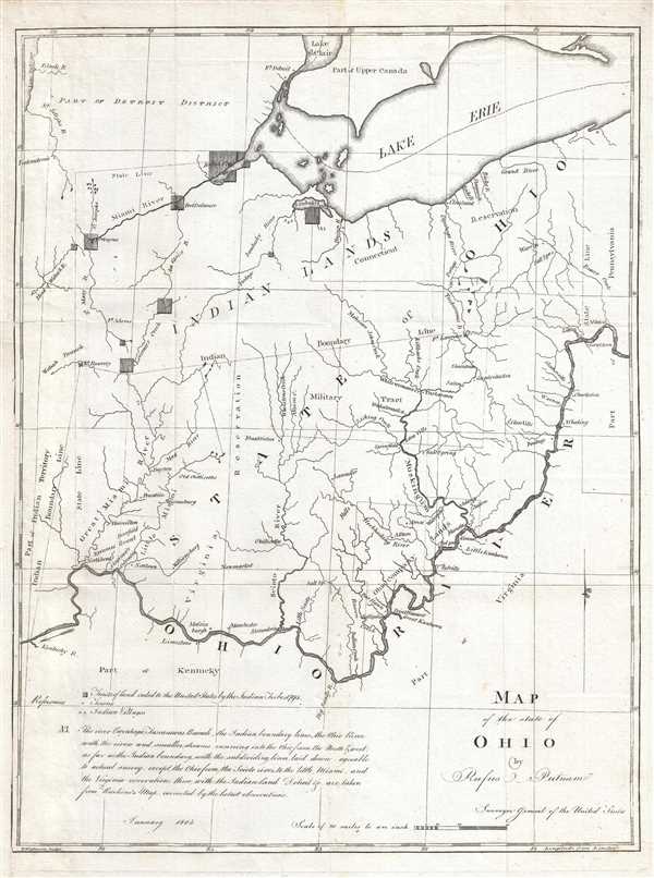 Map of the State of Ohio. - Main View