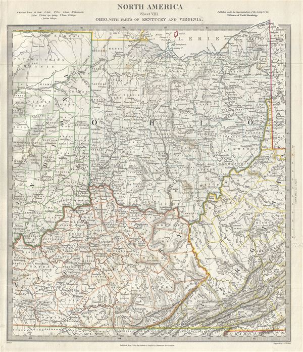 North America Sheet VIII Ohio, With parts of Kentucky and Virginia. - Main View