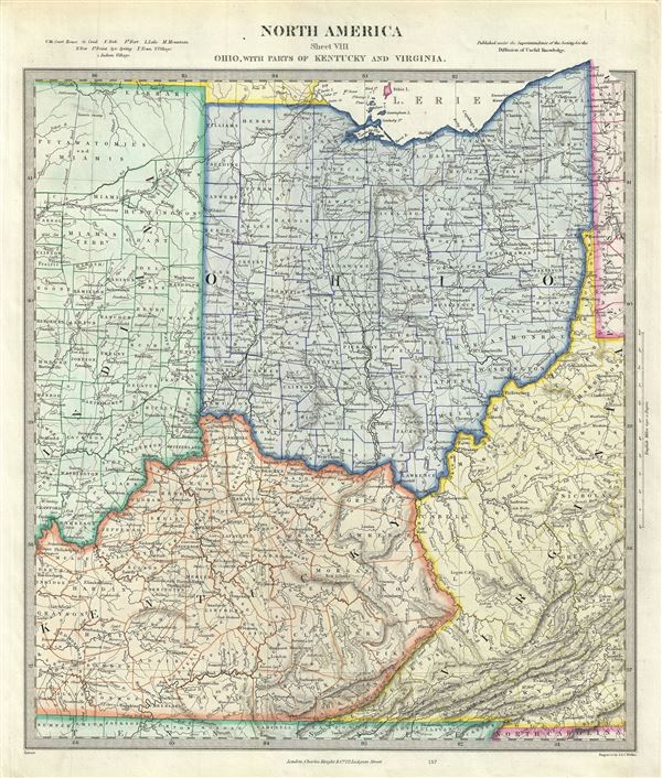 North America Sheet VIII Ohio, With parts of Kentucky and Virginia. - Main View