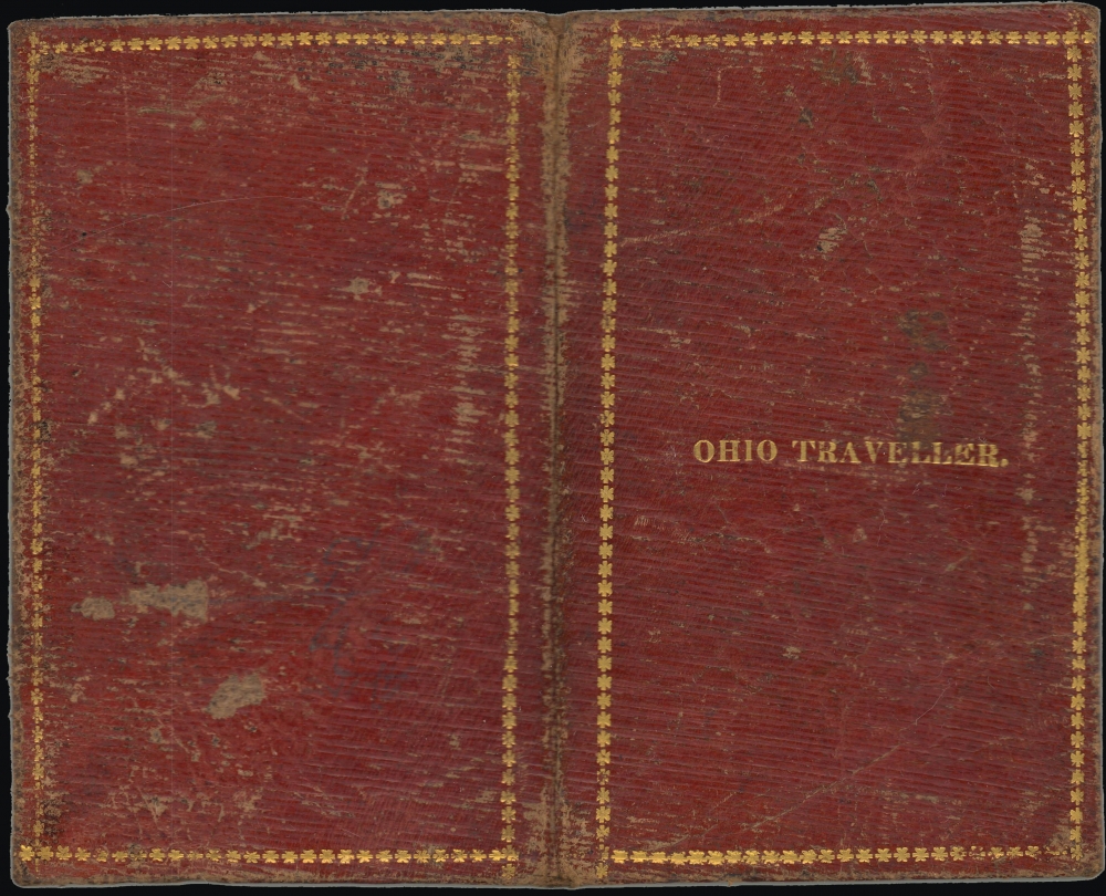 The Travellers Pocket Map of Ohio with its canals, roads and distances. / Ohio Traveller. - Alternate View 1