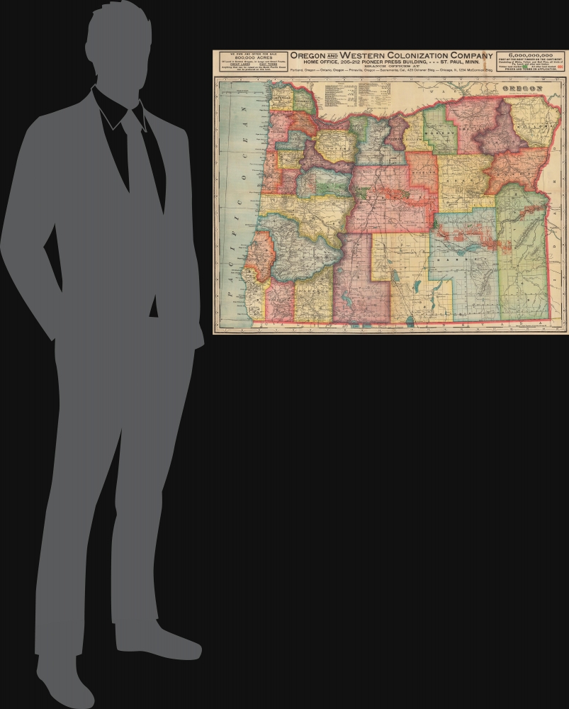Oregon. Oregon and Western Colonization Company. - Alternate View 1