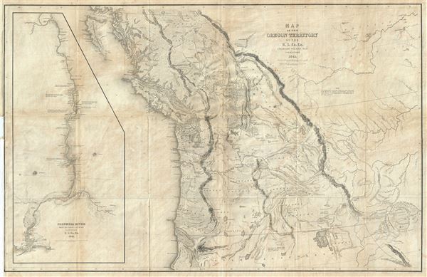 Map of the Oregon Territory by the U.S. Ex. Ex. - Main View