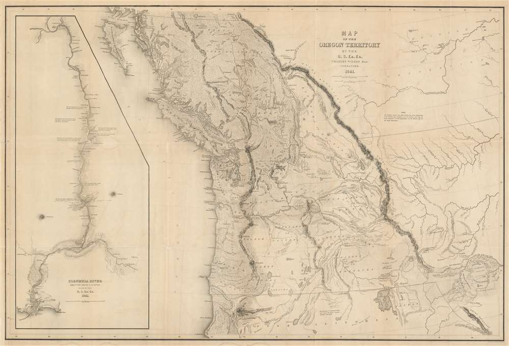 Map of the Oregon Territory by the U.S. Ex. Ex. - Main View