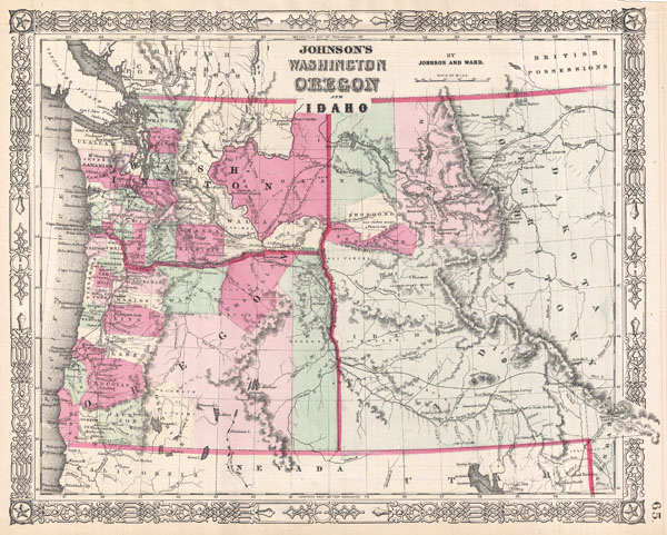 Johnson's Washington Oregon and Idaho. - Main View