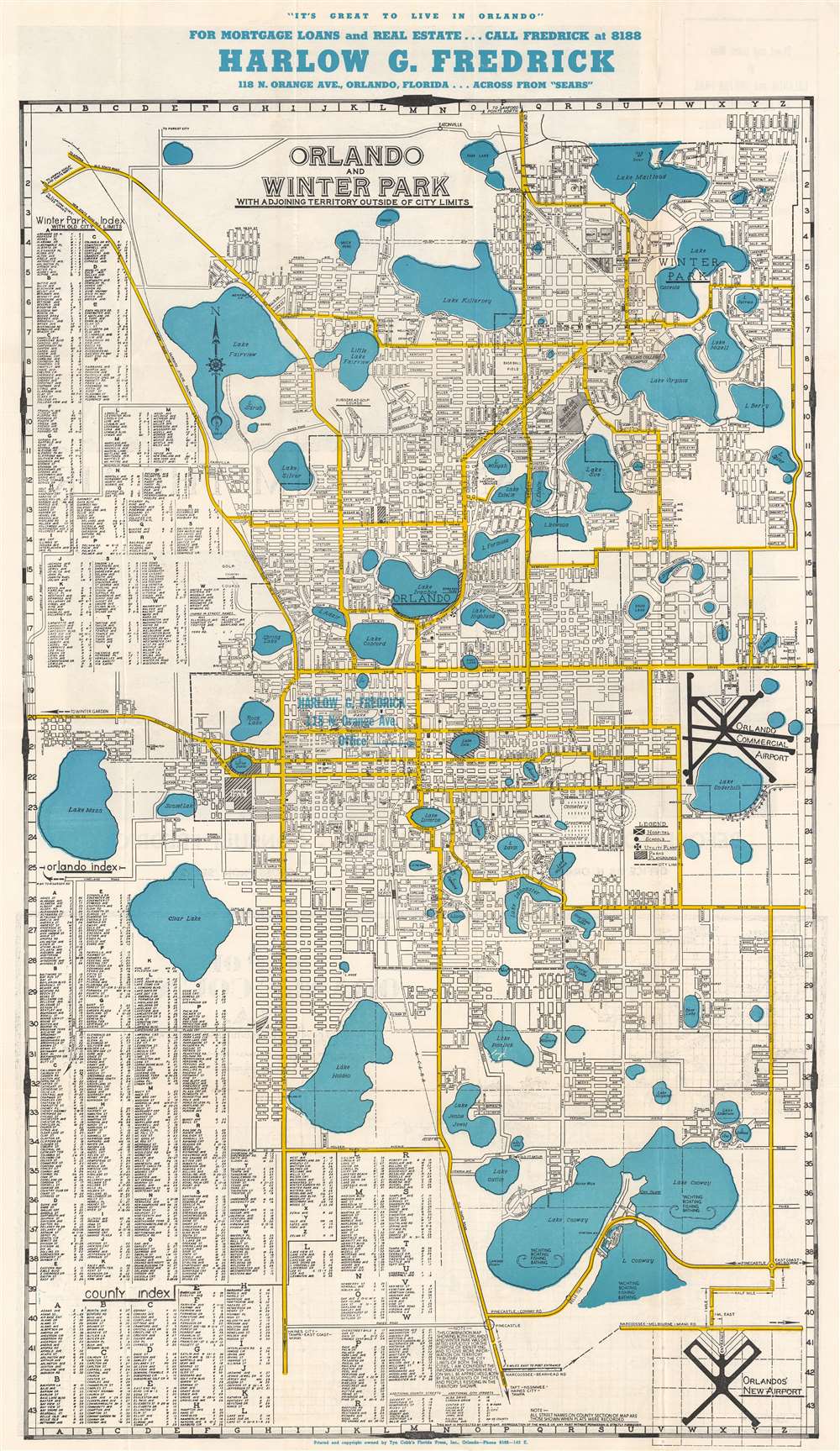 Orlando and Winter Park with Adjoining Territory Outside of City Limits. - Main View