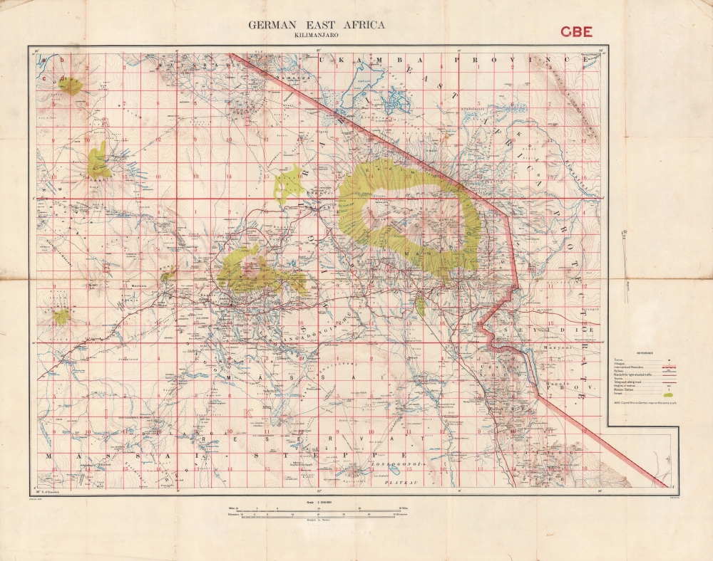 German East Africa. Kilimanjaro. GBE. - Main View