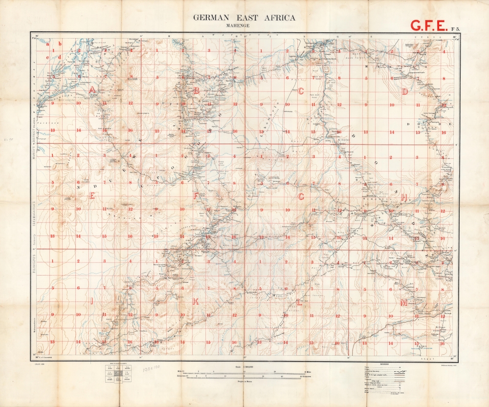 German East Africa. Mahenge. G.F.E. F5. - Main View