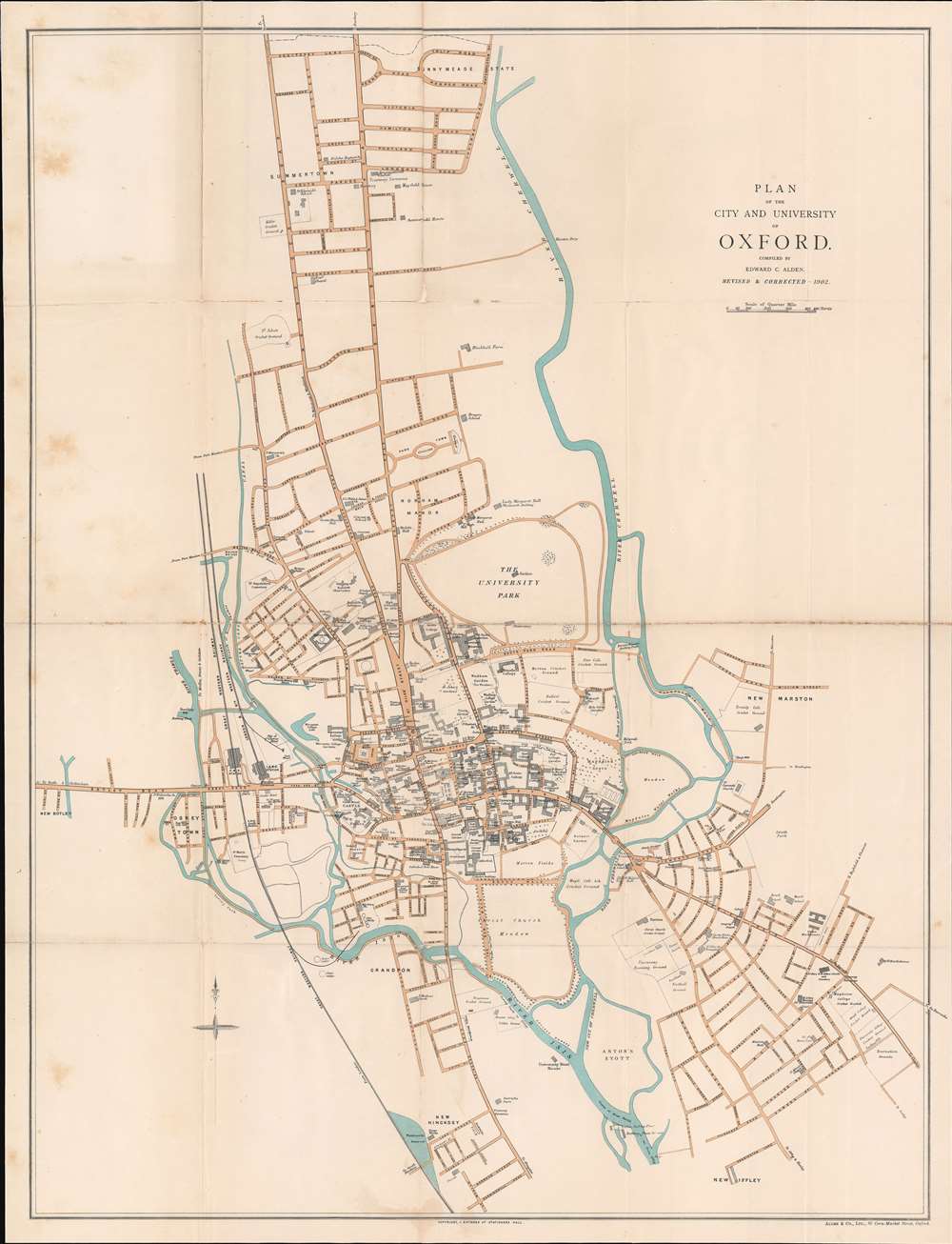 Plan of the City and University of Oxford. - Main View