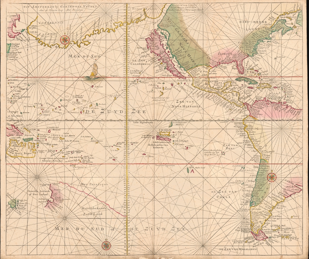 De Zuyd Zee [The South Seas]. - Main View
