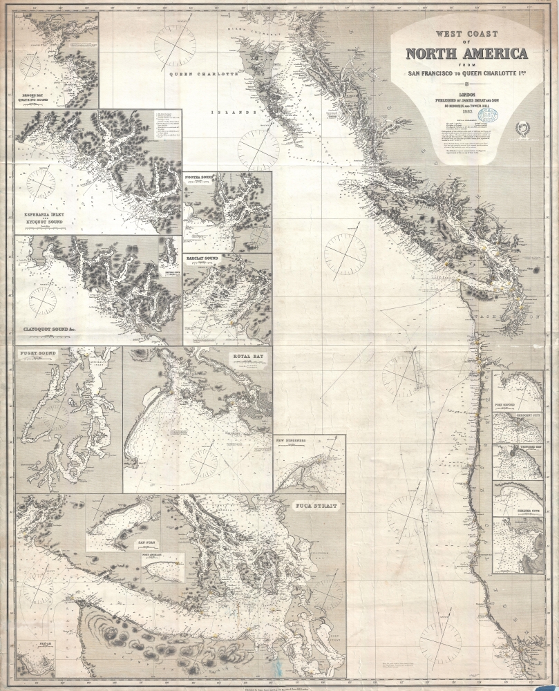 West Coast of North America from San Francisco to Queen Charlotte Ids. - Main View