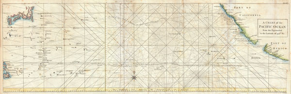 A Chart of the Pacific Ocean from the Equinoctial to the Latitude fo 39 1/2 d. No. - Main View