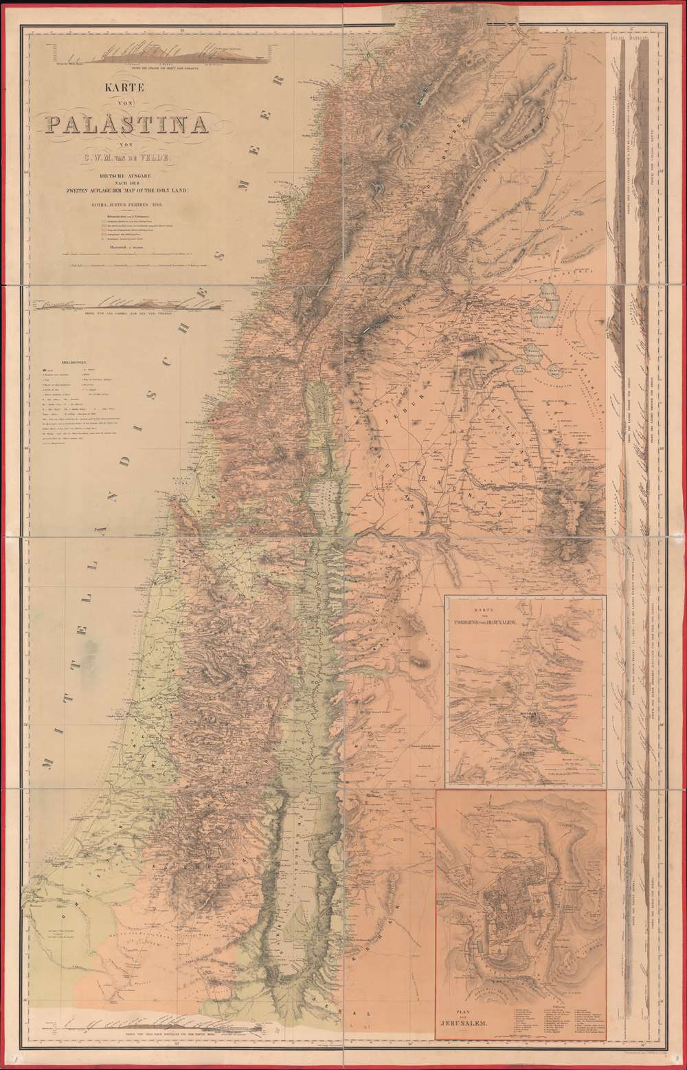 Karte von Palästina. - Main View