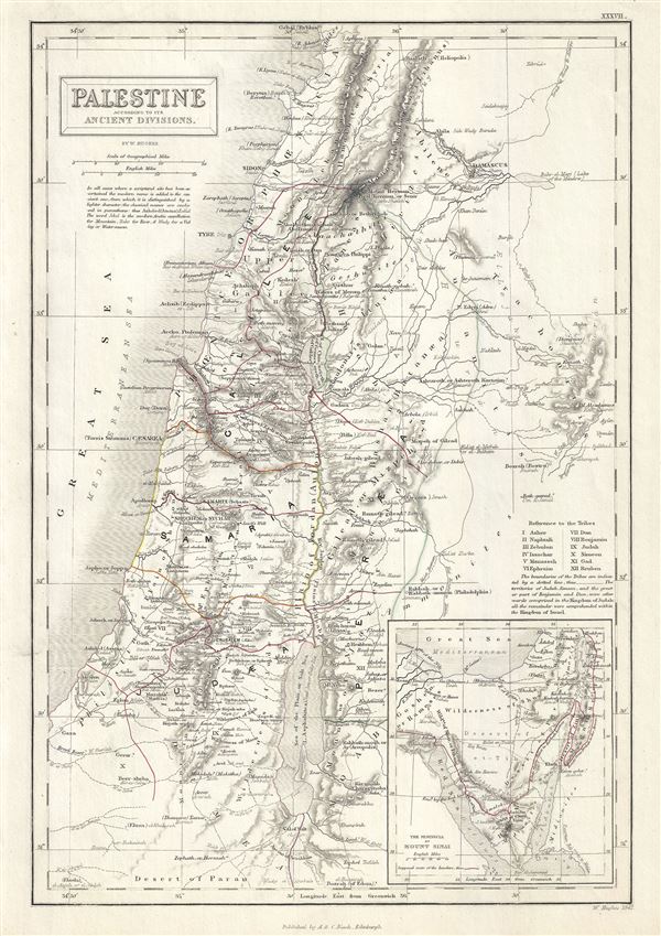Palestine according to its Ancient Divisions. - Main View