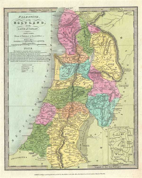 Palestine, or the Holy Land, Or the Land of Canaan. - Main View