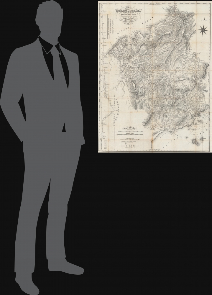 Map of the Isthmus of Panama representing the line of the Panama Rail Road as constructed under the direction of George M. Totten, chief engineer etc. - Alternate View 1