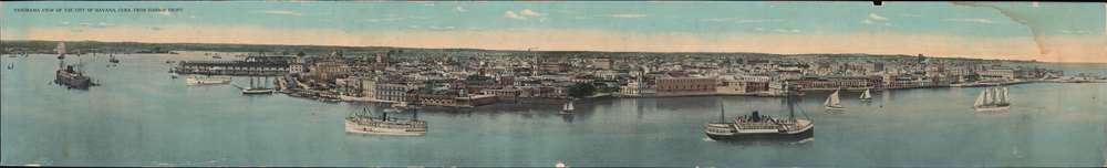 Panorama View of the City of Havana, Cuba, from Harbor Front. - Main View