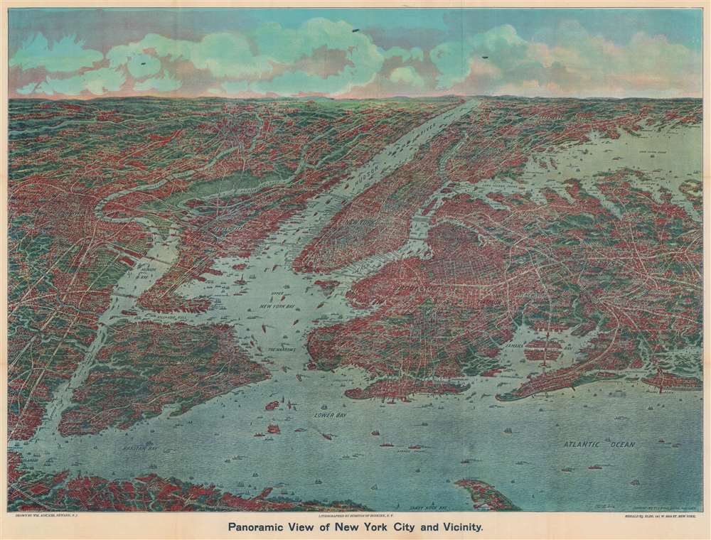 Panoramic View of New York City and Vicinity. - Main View